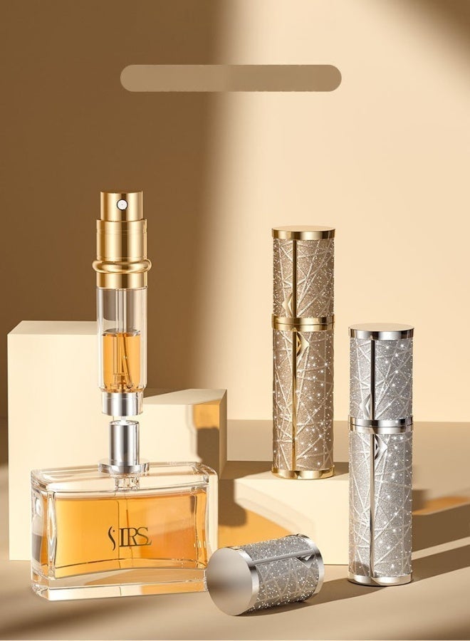 مقطر العطور الفاخر الممتاز القابل لإعادة الملء بالجلد، تصميم التعبئة من أسفل إلى أسفل، مقاومة التسرب والتبخر، موزع العطور الفاخر المحمول للسفر، الاستخدام اليومي، 5 مل - Image 5